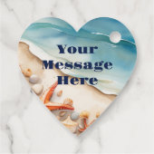 Étiquettes Cadeau Seashore Bliss Beach Party (Dos)