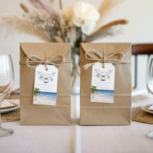 Seaside Baby Shower Thank You Gift Tag