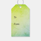 Étiquettes-cadeau Section Trumpet Jazz Music Green (Dos)