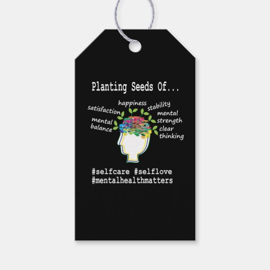 Étiquettes-cadeau Sensibilisation à la santé mentale (Devant)