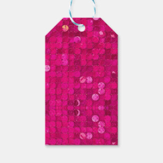 Étiquettes-cadeau Séquence rose vif