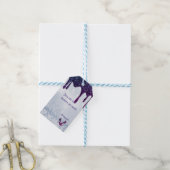 Étiquettes-cadeau Séquins Violets, Talons (Avec de laficelle)