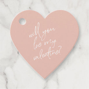 Étiquettes Cadeau Serez-Vous Mon Cadeau De Coeur Rose Valentine