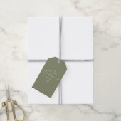 Étiquettes-cadeau Série de propositions de servante de script modern (Avec de la ficelle)