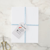 Étiquettes-cadeau Services de restauration ajouter nom QR code site (Avec de laficelle)