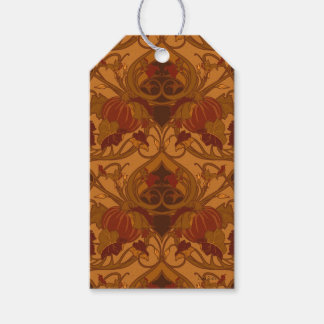 Étiquettes-cadeau Serviettes Automne citrouilles et vignes