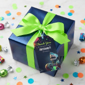 Étiquettes-cadeau Serviettes d'anniversaire requin camion monstre