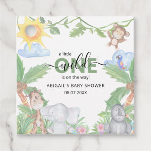 Étiquettes Cadeau Serviettes pour Baby Shower Safari Bébé Sauvage