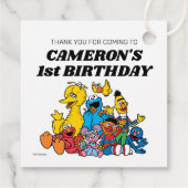 Étiquettes Cadeau Sesame Street Pals Anniversaire (Dos)
