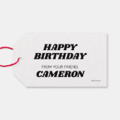 Étiquettes-cadeau Sesame Street Pals Balloons Joyeux Anniversaire De (Dos (Horizontal))