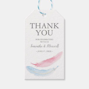 Étiquettes-cadeau Sexe Révéler Favoriser Cadeau Balise Feather