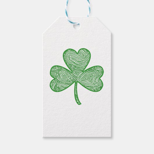 Étiquettes-cadeau Shamrock (Devant)