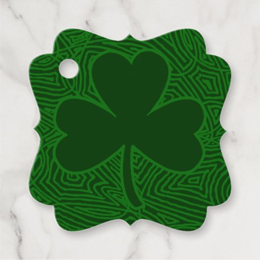 Étiquettes Cadeau Shamrock (Devant)