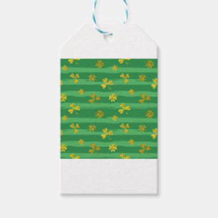 Étiquettes-cadeau shamrock d'or st patrick