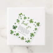 Étiquettes Cadeau Shamrock | MERCI (En situation)