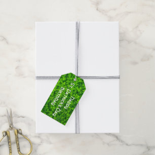 Étiquettes-cadeau Shamrocks Clover Feuilles Saint Patrick's Day Anni