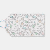 Étiquettes-cadeau Shark Ahoy Merci (Dos Horizontal)