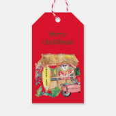 Étiquettes-cadeau Shave Ice Santa Claus de Hawaii (Dos)