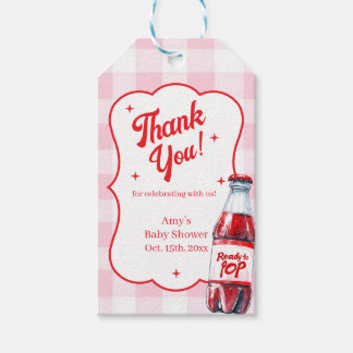 Étiquettes-cadeau She's Ready to Pop Soda Baby Shower Gift Tags
