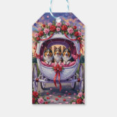 Étiquettes-cadeau Shetland Sheepdog Valentine's Day  (Dos)