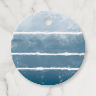 Étiquettes Cadeau Shibori Ombre Retro Tie Dye Hippie Indigo