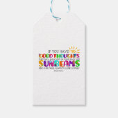 Étiquettes-cadeau Si Vous Avez De Bonnes Pensées, Ils Brilleront (Devant)