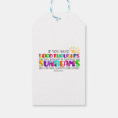 Étiquettes-cadeau Si Vous Avez De Bonnes Pensées, Ils Brilleront (Dos)