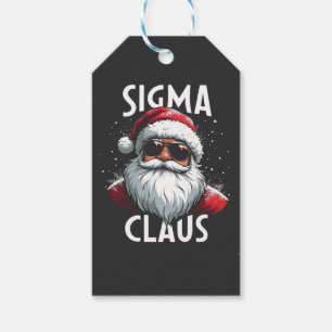 Étiquettes-cadeau Sigma Claus Funny Gen Alpha collège Christma
