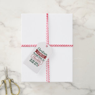 Étiquettes-cadeau Signal de livraison surprise festive