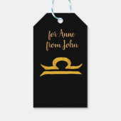 Étiquettes-cadeau SIGNE D'Astrologie D'Équilibrage (Dos)