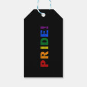 Étiquettes-cadeau Signe de texte LGBT pride (Dos)