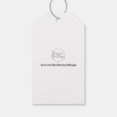 Étiquettes-cadeau SIGNE mariage RÉSERVÉ (Dos)