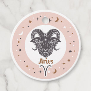 Étiquettes Cadeau Signe Zodiac texte personnalisé
