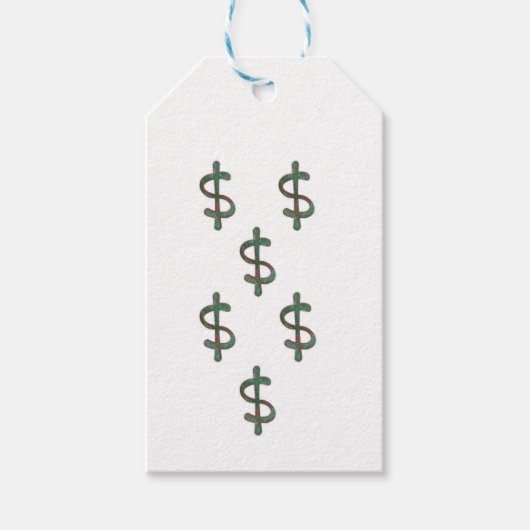 Étiquettes-cadeau Signes de dollars (Devant)