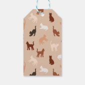 Étiquettes-cadeau Silhouette de chat (Dos)