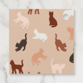 Étiquettes Cadeau Silhouette de chat (Dos)