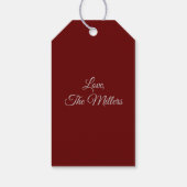 ÉTIQUETTES-CADEAU SILHOUETTE DE CHEVAL EN ARGENT CLASSÉ (Dos)