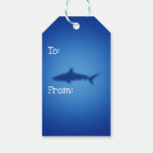 Étiquettes-cadeau Silhouette de requin (Dos)