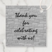 Étiquettes Cadeau Silhouette Gangster (Dos)