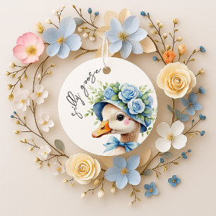 Étiquettes Cadeau Silly Goose Boy baby shower d'anniversaire
