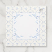 Étiquettes Cadeau Silly Goose Whimsical Bow Baby Boy Douche garçon (Dos)