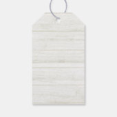 Étiquettes-cadeau Silver Snowflake Élégant Glam Joyeux Noël (Dos)