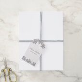 Étiquettes-cadeau Silver Snowflake Winter Sweet 16 (Avec de la ficelle)