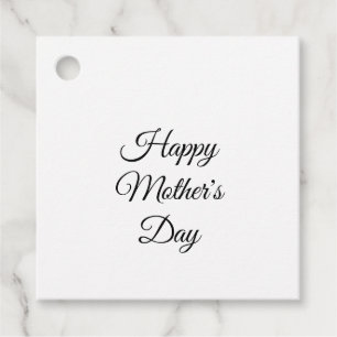 Étiquettes Cadeau Simple cadeau de jour de la mère heureuse