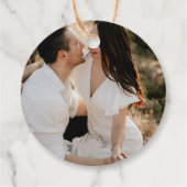 Étiquettes Cadeau Simple calligraphie Mariage de photo Merci (Dos)