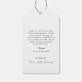 Étiquettes-cadeau Simple classique Monogramme Wreath Élégant (Dos)