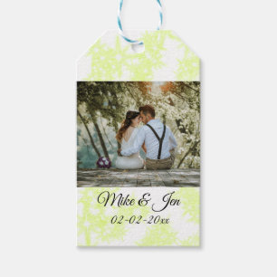 Étiquettes-cadeau simple colorful photo minimale SPARKLE SAVE THE DA