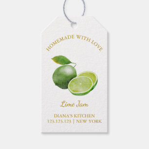 Étiquettes-cadeau Simple confiture de chaux maison Hang Tag l Blanc