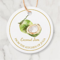 Simple confiture de noix de coco maison Hang Tag l