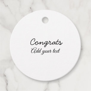 Étiquettes Cadeau Simple congratulation graduation add your